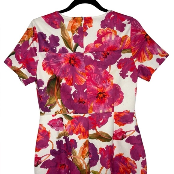 Alexia Admor Scuba Midi Floral Dress Size 10 - Picture 8 of 15